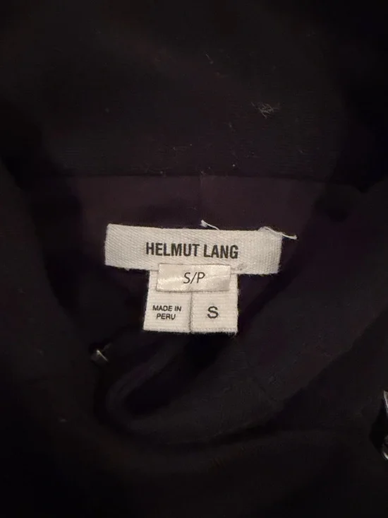 Helmut Lang Black Asymmetrical Zip Cotton Moto Jacket - Picture 10 of 11